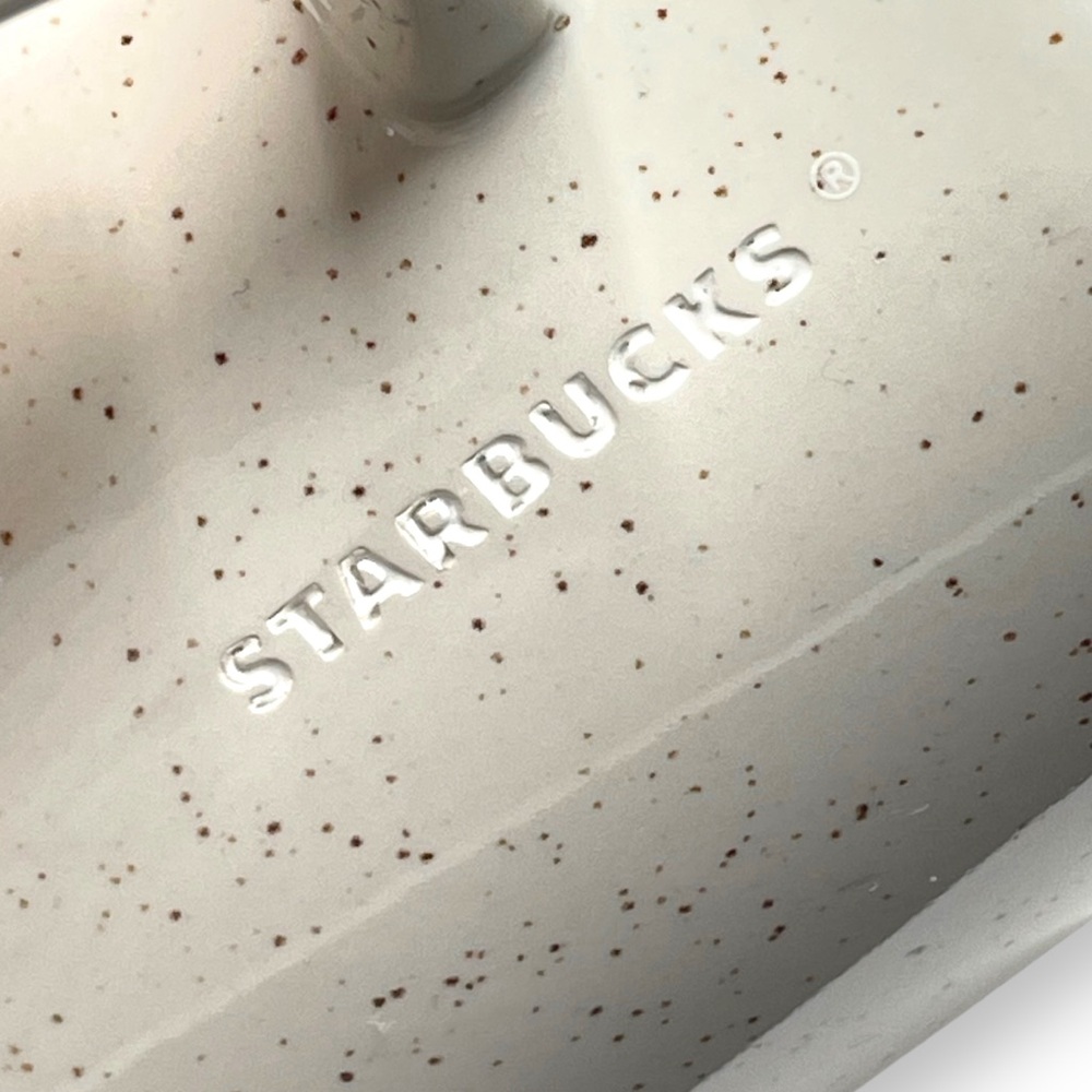 Starbucks 2017 Set of 2 Speckled Two Toned Coffee Tea Cup Copper Heart 12 oz. - Picture 7 of 9